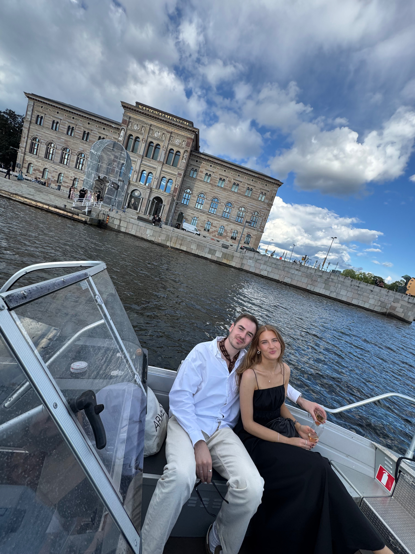 Couple on the boat by Nationalmuseum